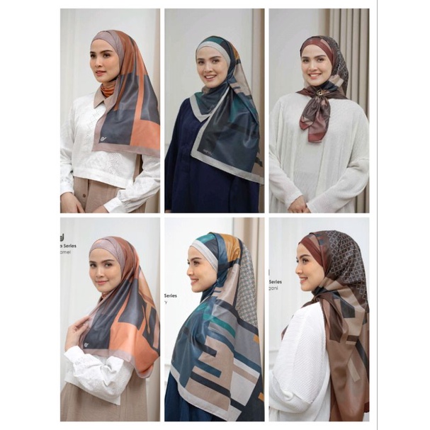 HIJAB DEENAY DAMARA MAHOGANY NAVY CARAMEL