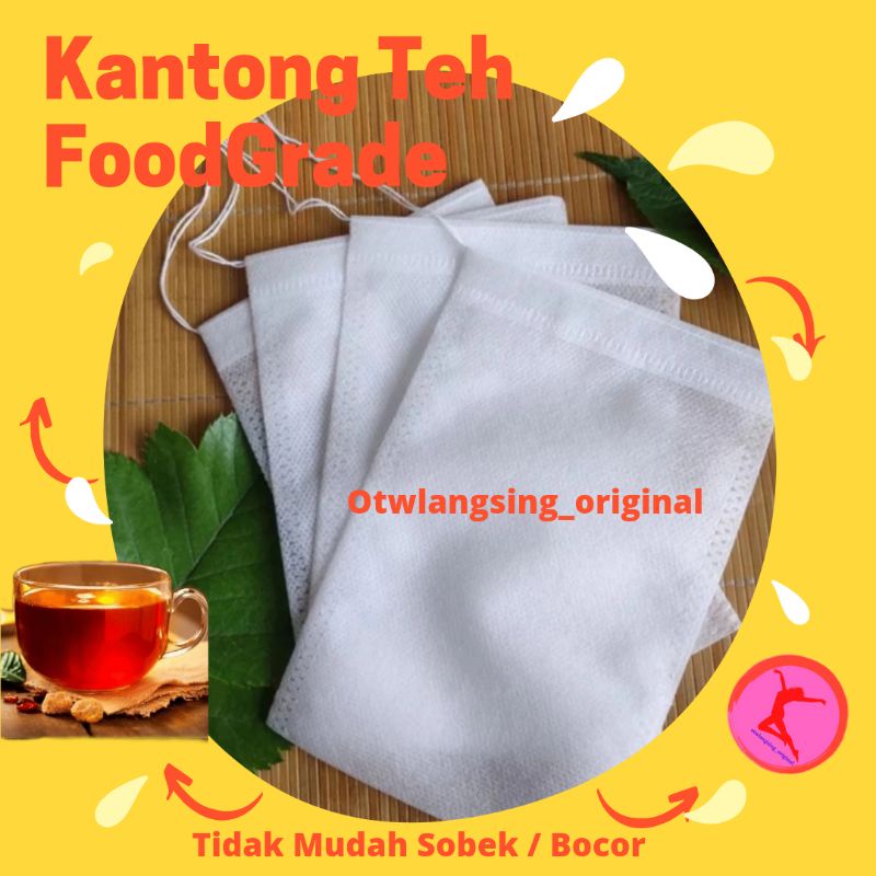 KANTONG TEH CELUP KOSONG 1000 PCS PEMBUNGKUS TEH CELUP SARINGAN TEH KANTUNG TEH KEPERLUAN TEHCOD