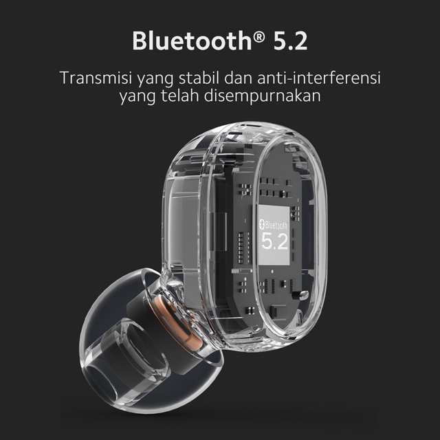 Official Xiaomi Redmi Buds Essential Bluetooth® 5.2 IPX4 Suara Superior Baterai Hingga 18 jam Koneksi Mudah Image 3