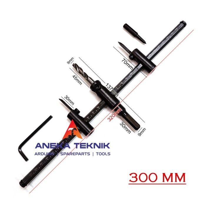 

CIRCLE HOLE SAW CUTTER WOOD DRILL BIT / CUTTER PELUBANG PAPAN