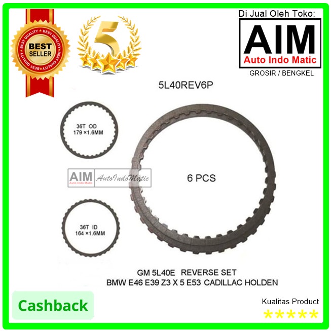 Kopling Matic Gm5l40e Bmw E46 X5 E53 Reverse 6pcs 5L40REV6P