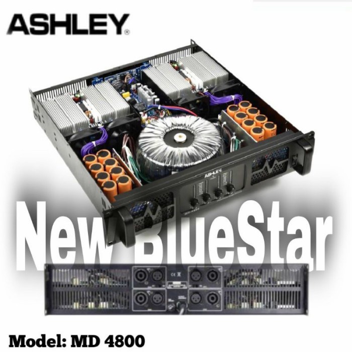 Terlaris Power Ashley Md 4800 Amplifier Ashley Md4800 - 4 Channel Original