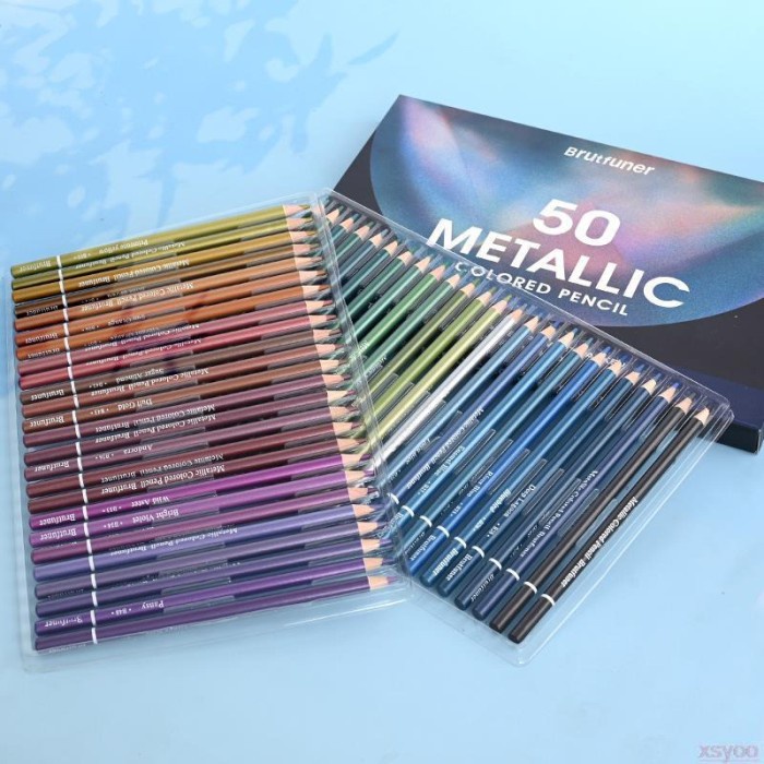 

Terlaris Pensil Warna Brutfuner 50 Metallic Colored Pencil New Edition