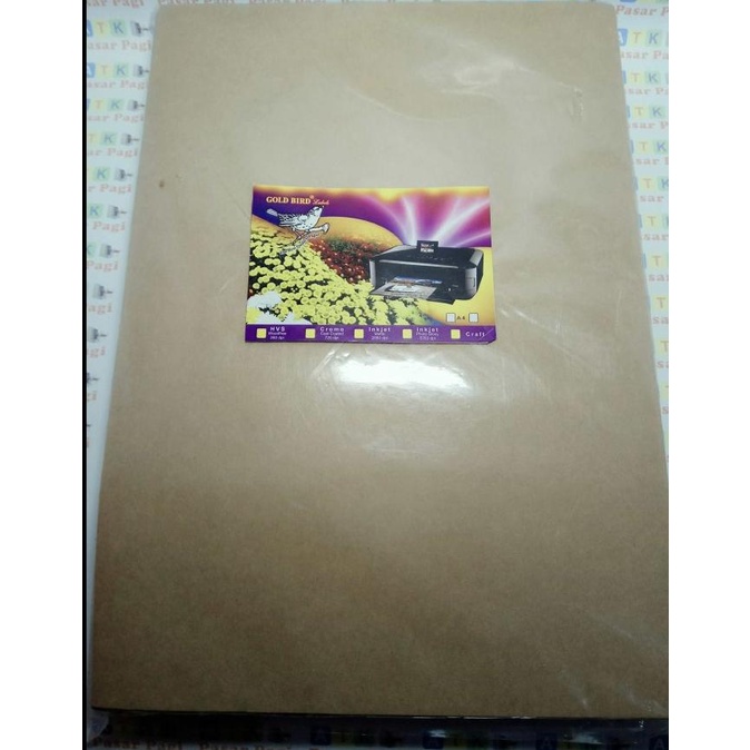 

Sticker Kraft Warna Coklat / Samson A4 ( Gold Bird)