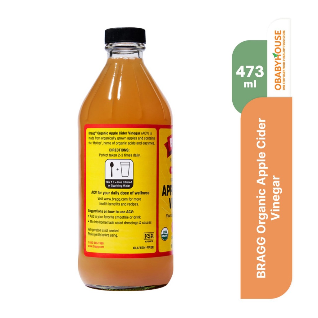 

Bragg Organic Cider Vinegar / Cuka Apel Acv 473 Ml