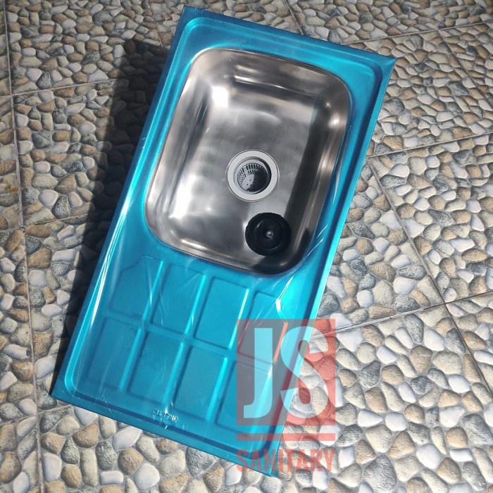 BAK CUCI PIRING STAINLESS 75CM/WASTAFEL SINK CUCI PIRING 1 LOBANG 75CM