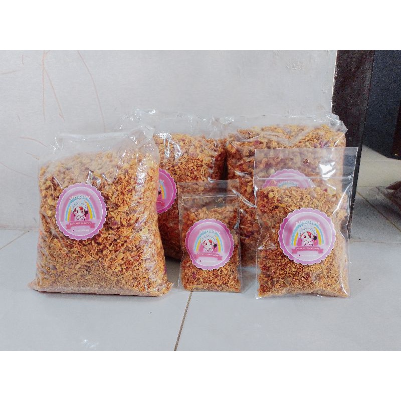 

Bawang goreng asli situbondo kemasan 1kg dijamin gurih dan renyah!!