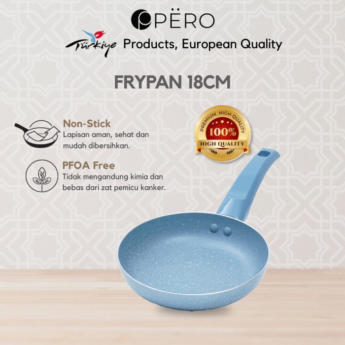 Murah Pero Fry Pan Granite 18cm / Wajan Penggorengan Anti Lengket NON COD
