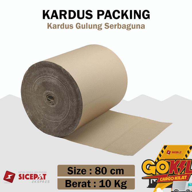 

Kardus Lembaran Single Face Roll 80 Cm Corrugated Roll Packing Gulung