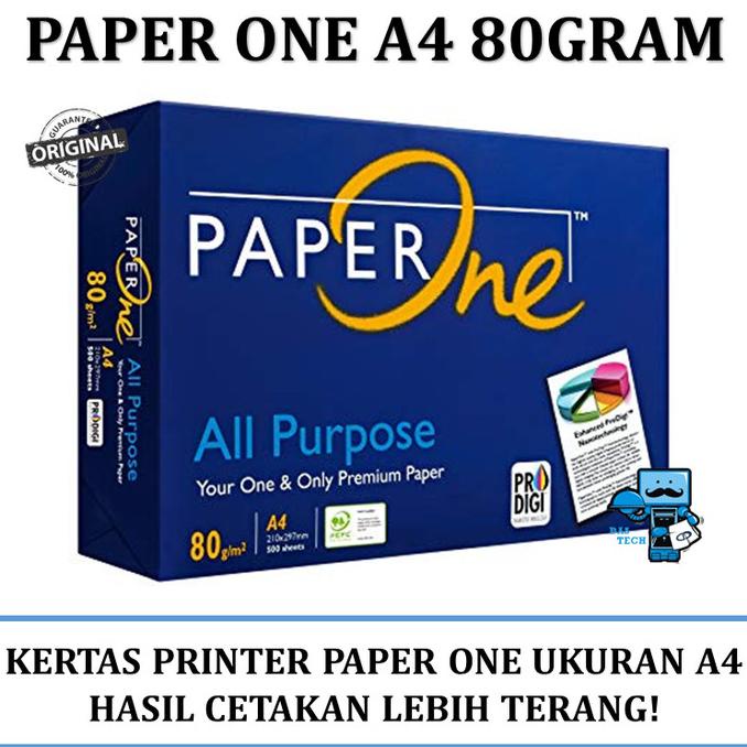 

Kertas A4 Hvs Paper One 80 Gram Hvs A4 Paper 500 Lembar