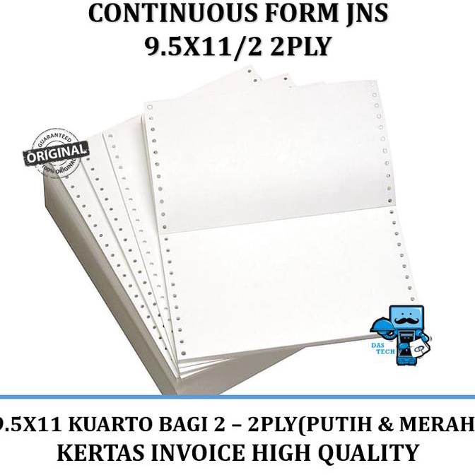 

Continuous Form Jns 9.5X11/2 2 Ply Ncr W