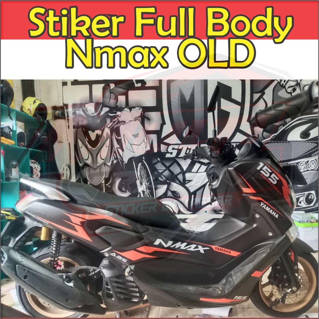 Stiker Decal Nmax OLD  Sticker Striping Variasi Aksesoris Emblem Motor YAMAHA NMAX N MAX 155 Old