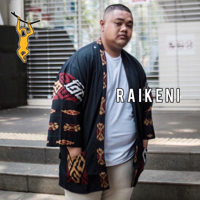 Early- Kimono Pria Keren Terkini Troso Jumbo Outer Tenun Jumbo Cardigan Batik