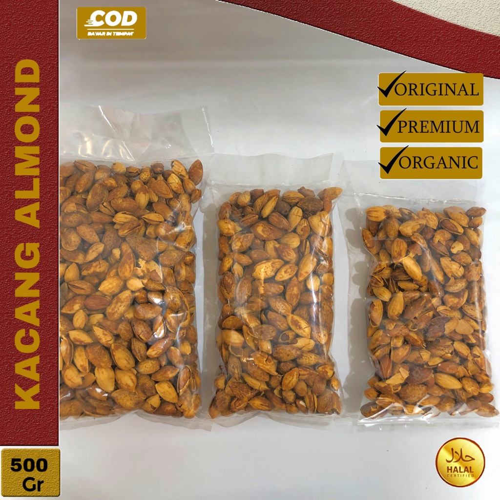 

Kacang Almond Roasted 500Gr Kacang Arab Almond Kacang Almond Manis Oleh Oleh Haji Dan Umroh
