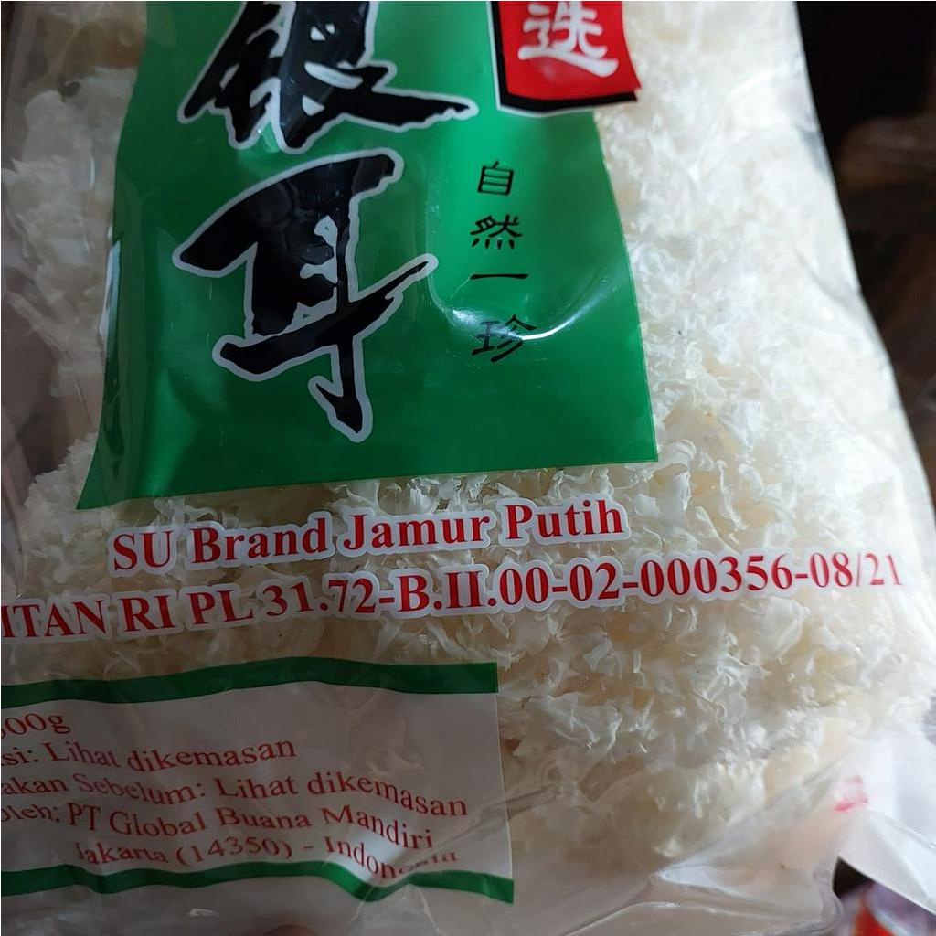 

Jamur Kuping Putih / White Fungus Su Brand 500 Gram