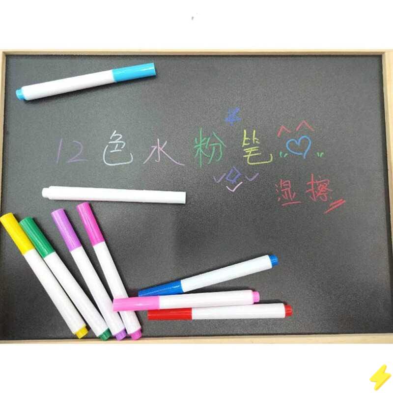 

[PROMO] KISSBUTY Kapur Liquid Chalk Erasable Pen Marker Kaca Papan Tulis 12PCS - GP-96