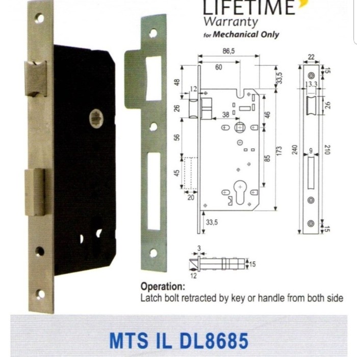 ✅Sale Body Kunci Lidah 8685 Backset 60 Mts Dl 8685 Dekaon Body Only Bisa Gojek