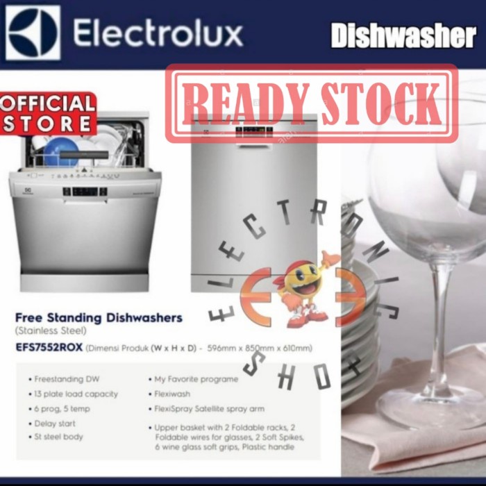 Electrolux Esf 7552Rox - Dishwasher - Mesin Cuci Piring - New Product