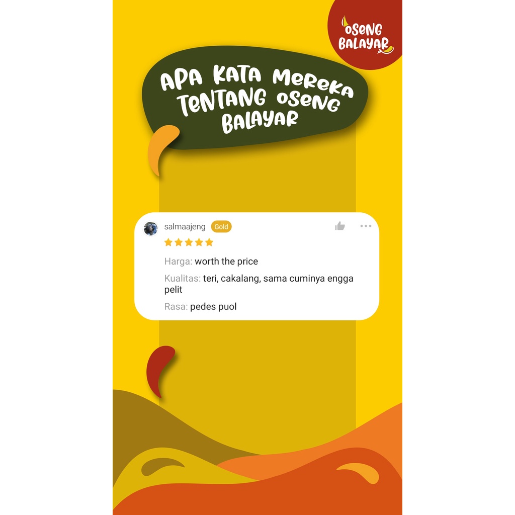 

Paket Sambal Balayar (Sambel Cu Ijo, Sambel Teri Medan, Sambal Cakalang )