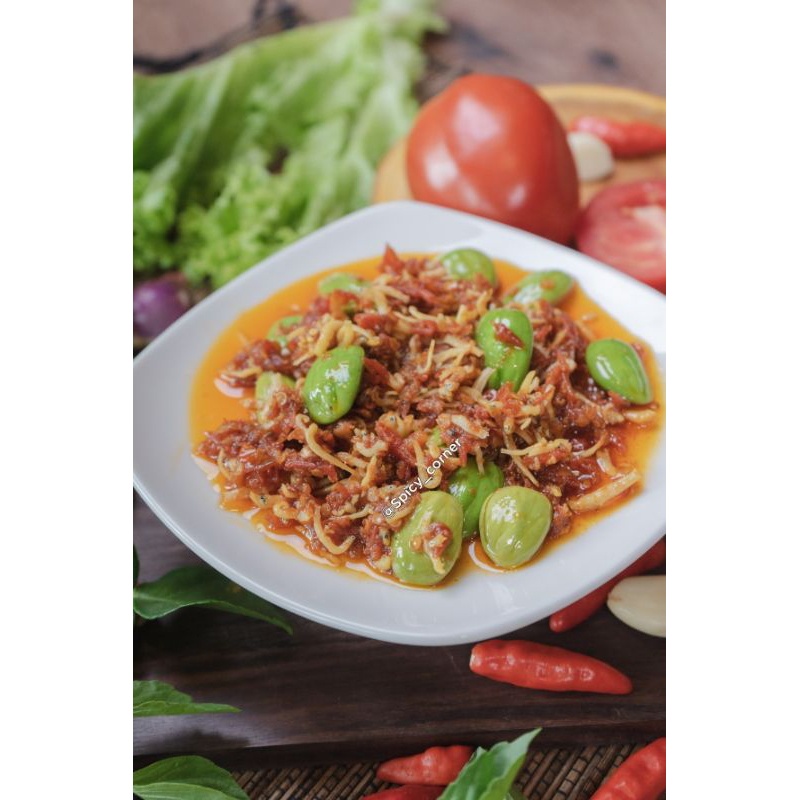 

Sambal Gledek Ikan Teri Medan Pete