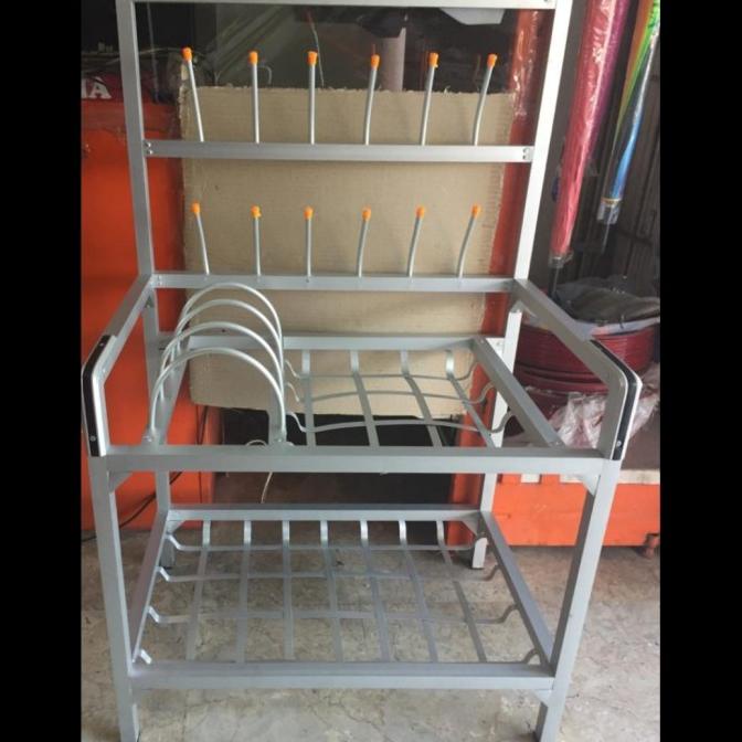 @=@=@=@=] Dish Rack / Rak Piring Aluminium Susun 2
