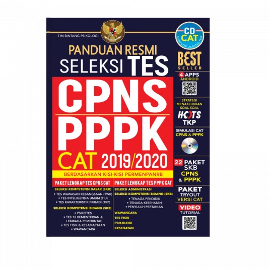 

NEW Panduan Resmi Seleksi Tes CPNS & PPPK CAT 2019/2020 (PLUS CD)