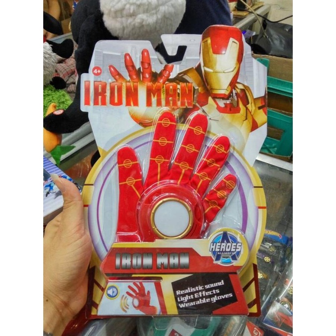 Kidssnow_ Mainan Iron Man / Sarung Tangan Ironman Original