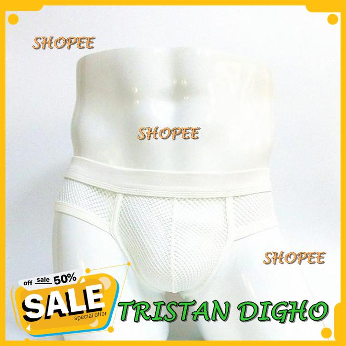 CELANA DALAM PRIA TRANSPARAN BRIEF FISHNET HITAM PUTIH /CELANA DALAM PRIA TRANSPARAN BRIEF FISHNET H