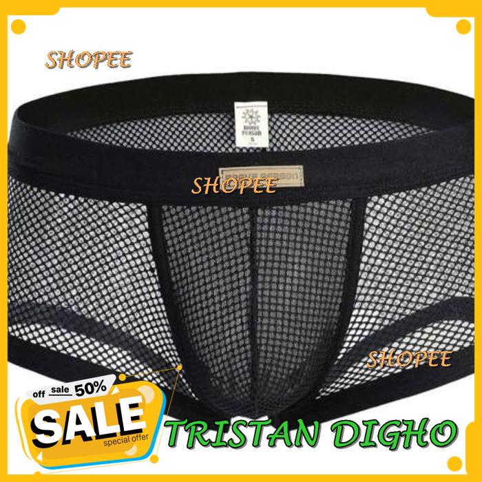 CELANA DALAM PRIA FISHNET TRANSPARAN, CELANA DALAM PRIA SEXY /CELANA DALAM PRIA FISHNET TRANSPARAN, 