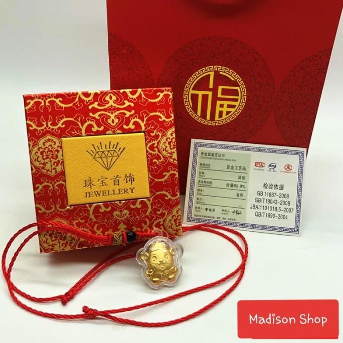 

Best Sales Kado Imlek Tikus Emas Soevenir Gold 24K Liontin Anak Angpao Imlek Emas Original