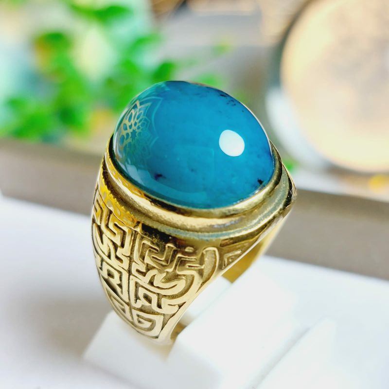 Cincin Batu Bacan Doko Lawas Natural Original