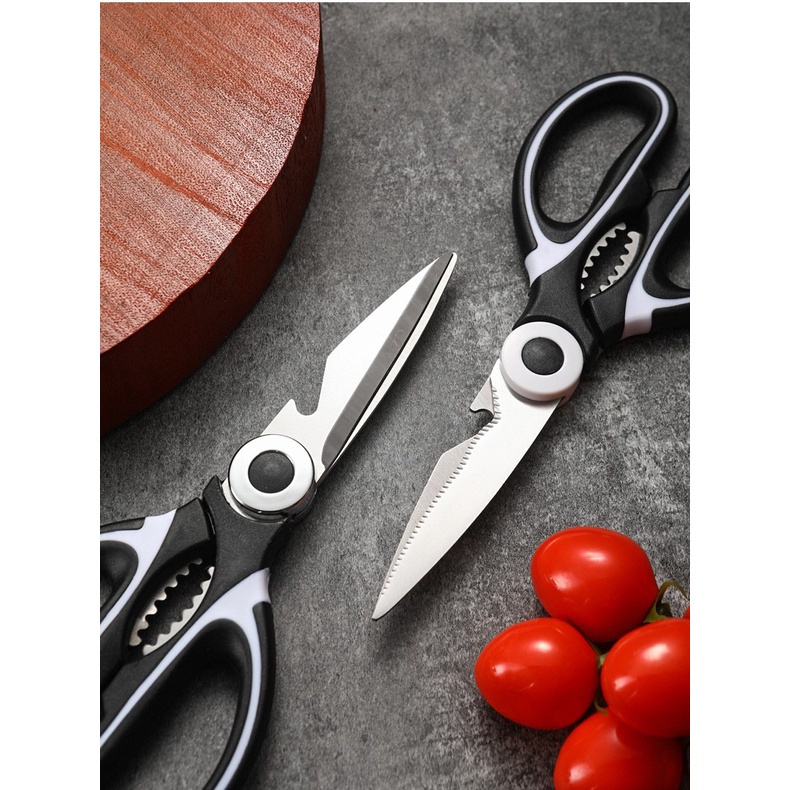 Kitchen Scissors Stainless Steel Meat Gunting Dapur Multifungsi Pemotong Tulang Ayam Ikan Daging Sayur Buah