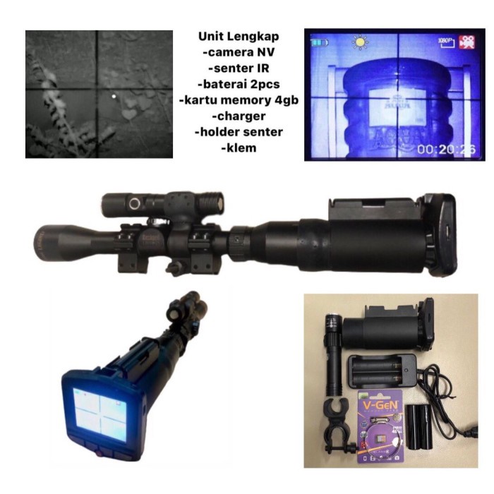 Terlaris Nightvision Infrared Teropong Berburu Malam Senapan