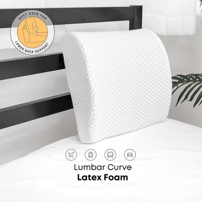 Vablo Lumbar Curve latex foam pillow - bantal senderan latex
