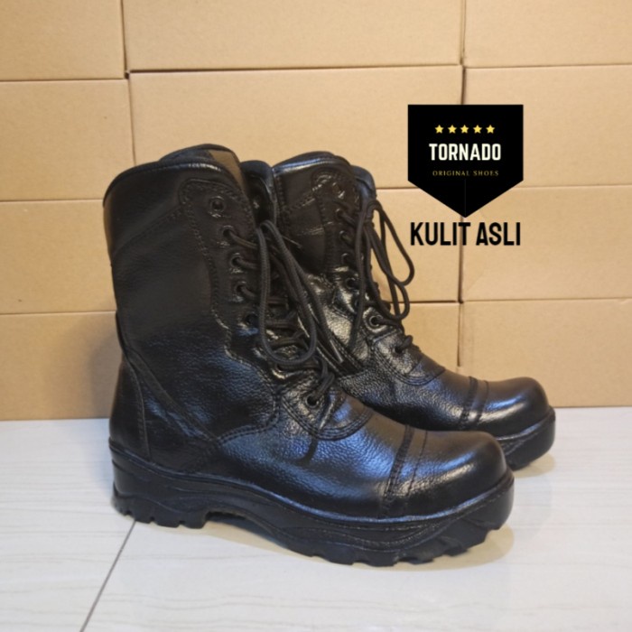 PROMO SEPATU PDL JATAH BARU KULIT ASLI TNI POLRI DINAS KERJA KANTOR LAPANGAN - 38, garis
