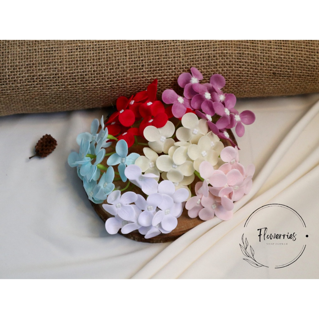 HYDRANGEA Bunga Sabun / Bunga Sabun Artificial Buket / Bunga Imitasi / Soap Flower