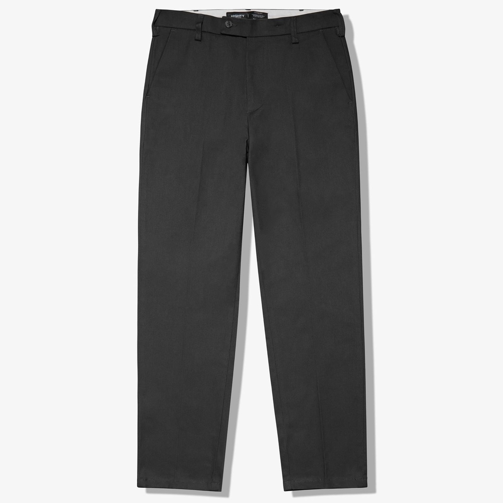 HIGHTY Grey Twill Regular Chinos | Celana Panjang Pria