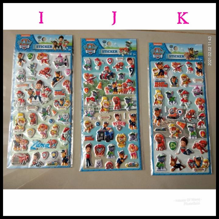 

BEST DEAL STICKER PAW PATROL TIMBUL - STICKER ANAK LUCU !!!!!!!