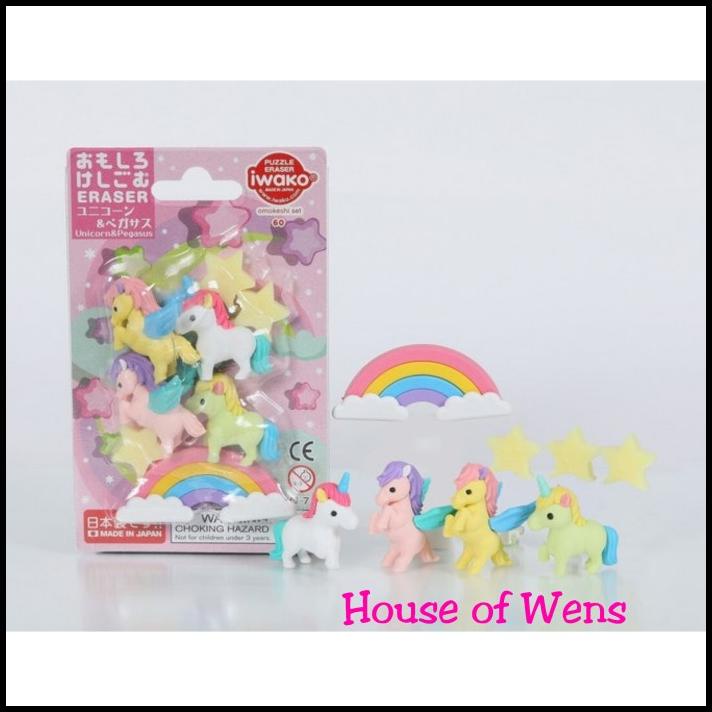 

GRATIS ONGKIR IWAKO PUZZLE ERASER SET OMOKESHI SET 60 MADE IN JAPAN - PENGHAPUS SET !!!