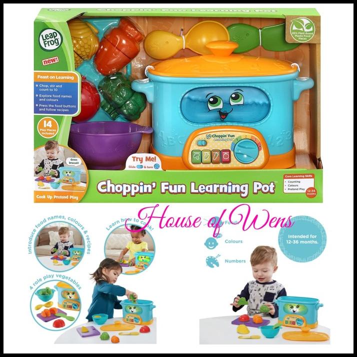 HOT DEAL LEAPFROG CHOPPIN FUN LEARNING POT ORIGINAL - MAINAN MASAK ANAK 