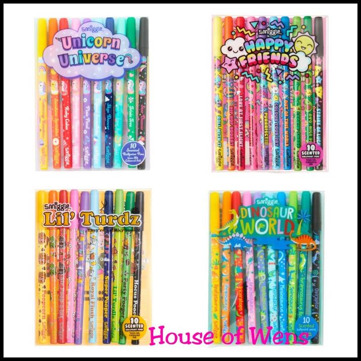 

GRATIS ONGKIR SMIGGLE PEN PACK 10 SCENTED BALLPOINT ORIGINAL - PULPEN SMIGGLE !