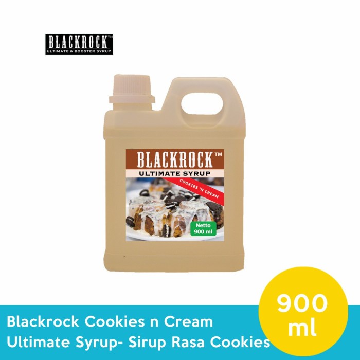 

Blackrock Cookies N Cream Ultimate Syrup 900 ml - sirup rasa cookies