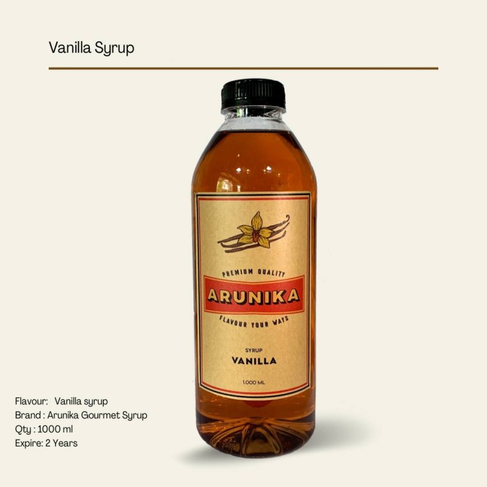 

Arunika Vanilla Syrup 1 liter