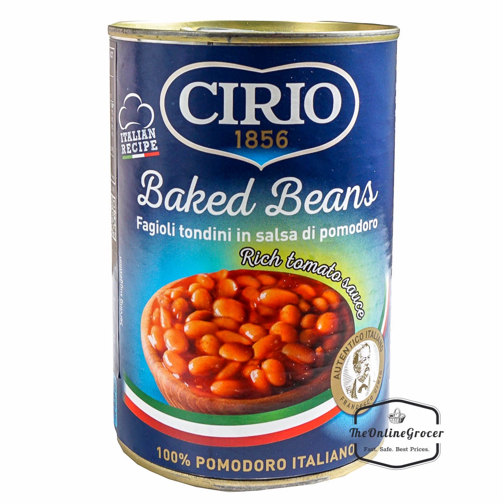 

Cirio Baked Beans In Tomato Sauce 420Gr Kacang Dalam Saus Tomat