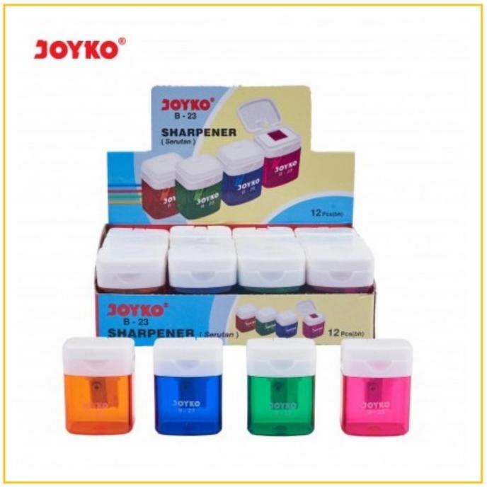 

(:(:(:(] Serutan JOYKO B23 B-23 Tabung sharpener penajam pensil pengkorok rauta