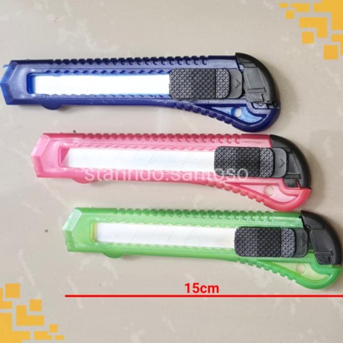 

~~~~~] CUTTER 18 mm silet besar pisau kater pemotong serbaguna kertas