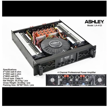POWER AMPLIFIER ASHLEY LA412I / LA 412I / LA412 I / LA 412 I ORIGINAL