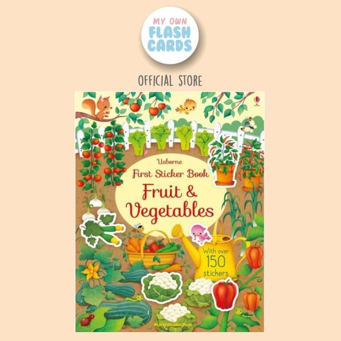 

DISKON!!! PROMO MURAH Usborne Fruit & Vegetables First Sticker Book - Buku Impor Stiker Anak - Langsung Kirim