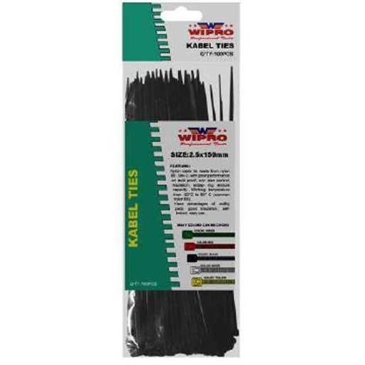 

Ready stock] WIPRO KABEL TIES CABLE TIE 3.6 X 200MM (20CM) WARNA NEON BLACK