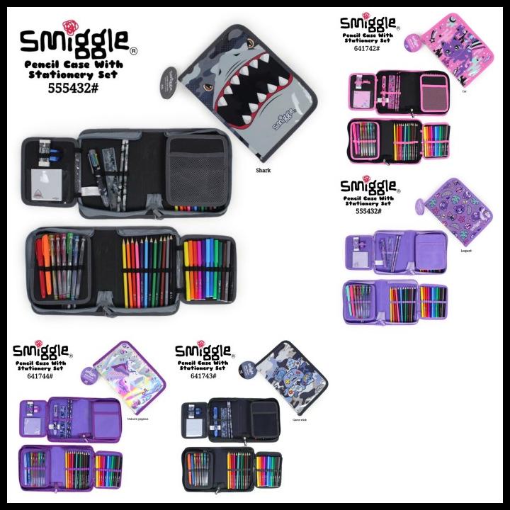 

HOT DEAL SMIGGLE MIDI ZIP STATIONERY SET GAME AWAY, KITTY, UNI, LESLIE, SHARK !!!